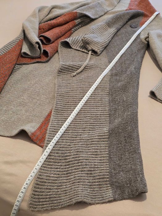 Cardigan tricotat lung
