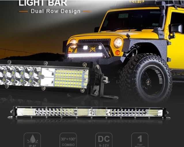 Led bar dublu slim 202w spot si flood  9d