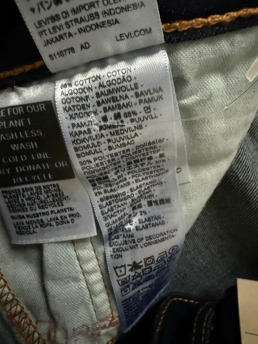 Blugi LEVIS 514 Indigo Barbati | Marime 36 x 30 (Talie 94 cm)