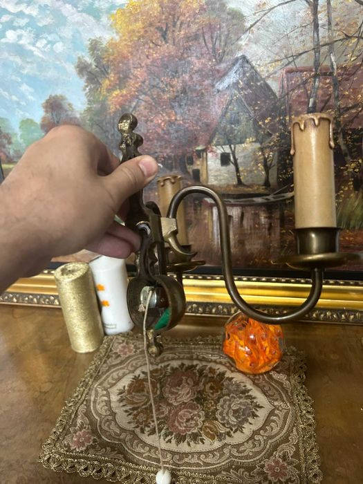 DN965 Consola aplica cu 2 brate bronz 19*20