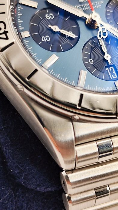 Breitling chronomat 42mm blue dial
