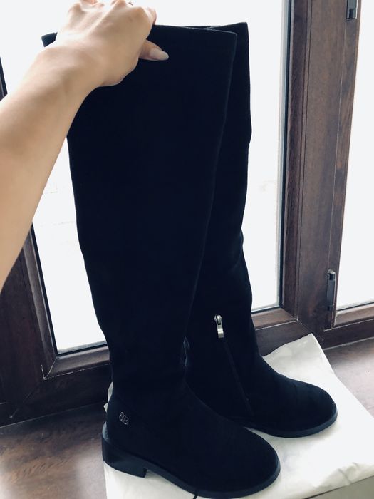 Сапоги замшевые новые