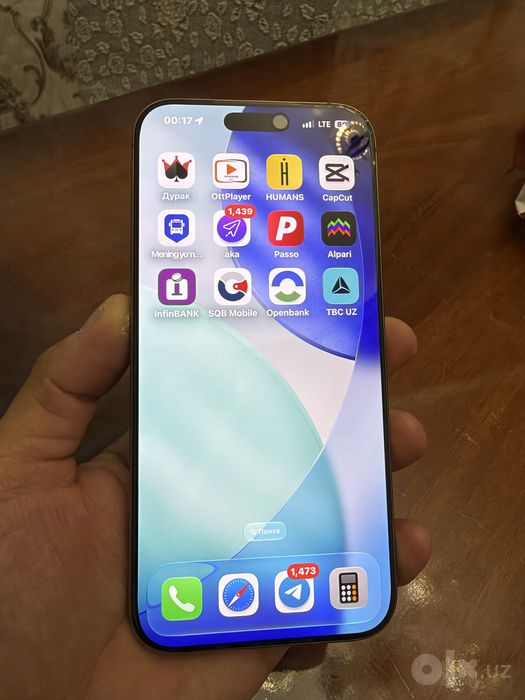 Ayfon 16 pro max sotiladi