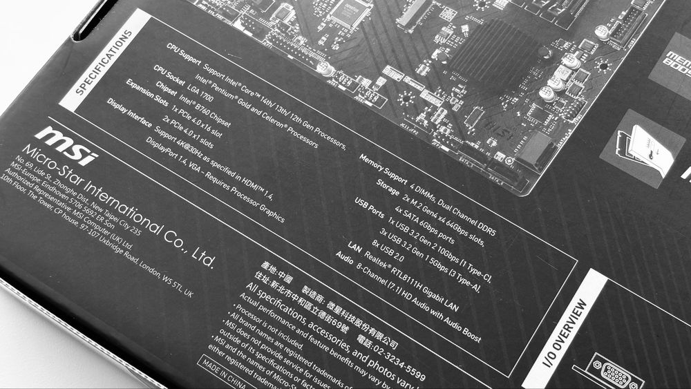 Материнская плата MSI PRO B760M-P