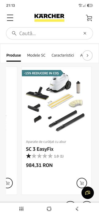 Aspirator cu aburi