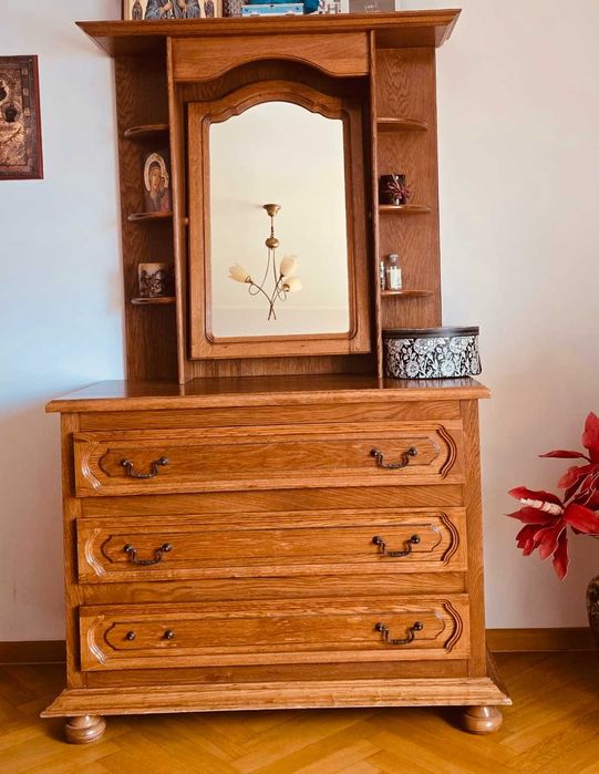 Dormitor complet din lemn masiv(stejar)