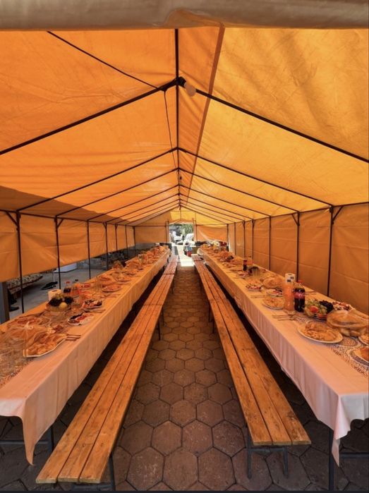 Палатка арендаға 80-100 адам беріледі 24/7 кең және жайлы құдалық,қыз