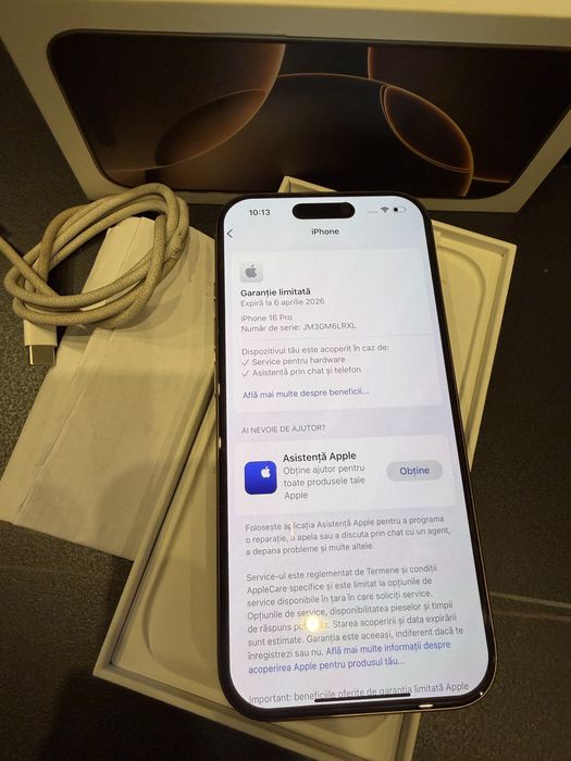 Iphone 16 Pro 128GB Desert Titanium Factura+Garantie Aprilie 2027