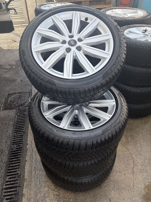 Jante originale Audi A6 C8 pe 19” echipate cu anvelope de iarna Pirelli Dot 1225
