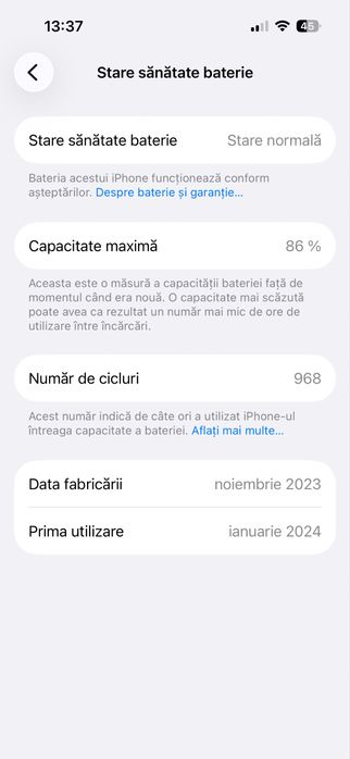 Vand urgent iPhone 15 ca nou