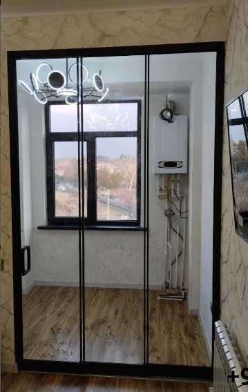 Стеклянные раздвижные двери / Стеклянные перегородки