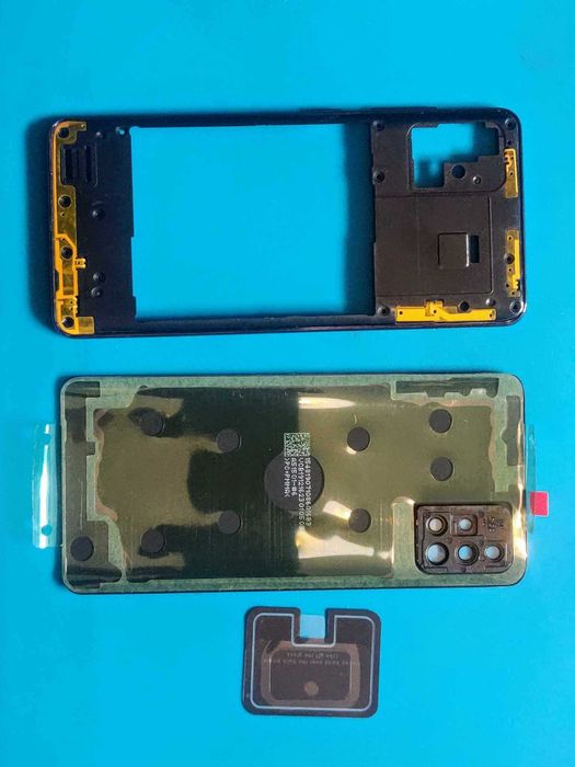 Carcasa - Capac Spate + Rama + Folie pentru camere - Samsung A51
