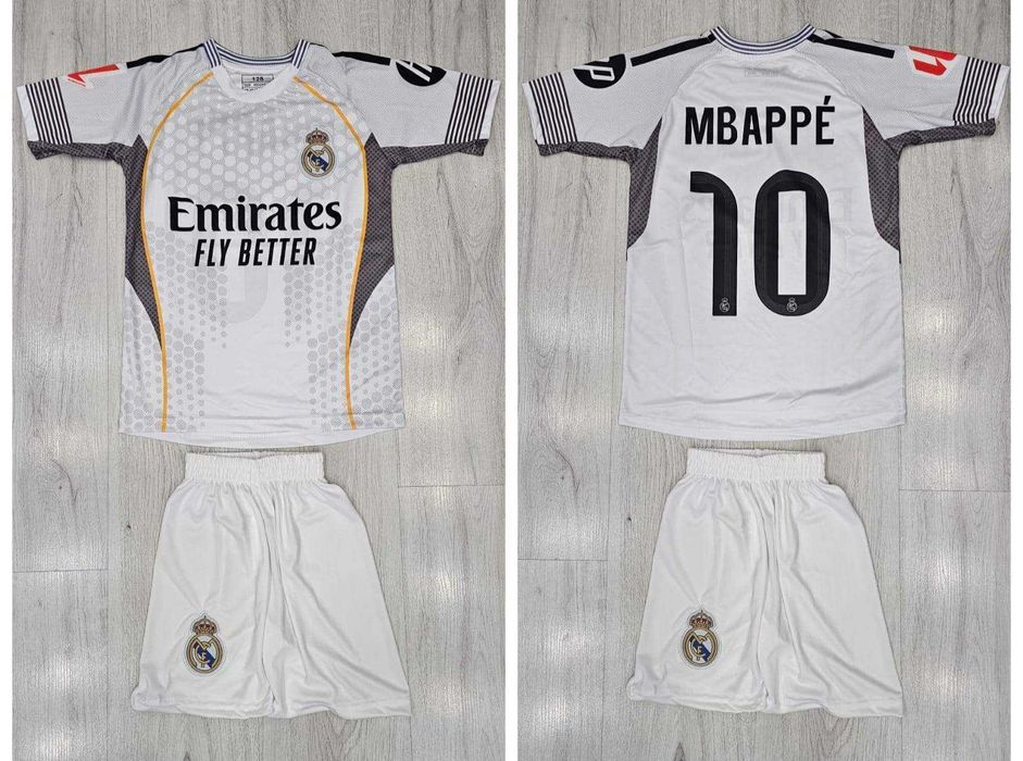 Детски Екип Мбапе 10 Нов Комплект 2026 Син Резервен Реал Мадрид MBAPPE