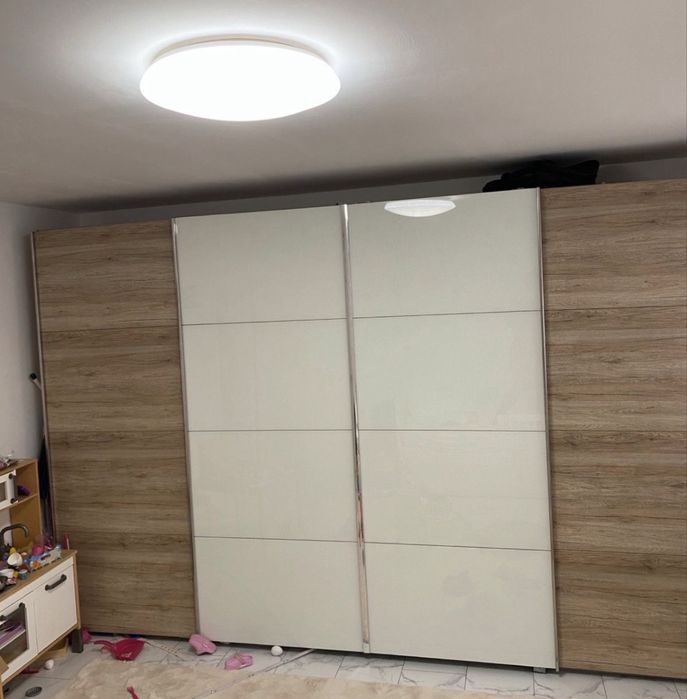 Rez/Dressing/Dulap 360/230/60 cm 4 usi culisante stucla alba maro