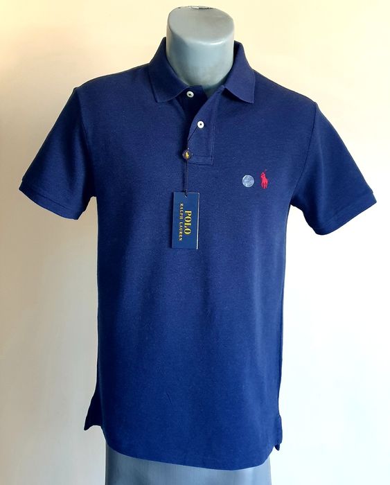 POLO Ralph Lauren Slim Fit Pique Cotton  M НОВО ОРИГИНАЛ Мъжка Тениска
