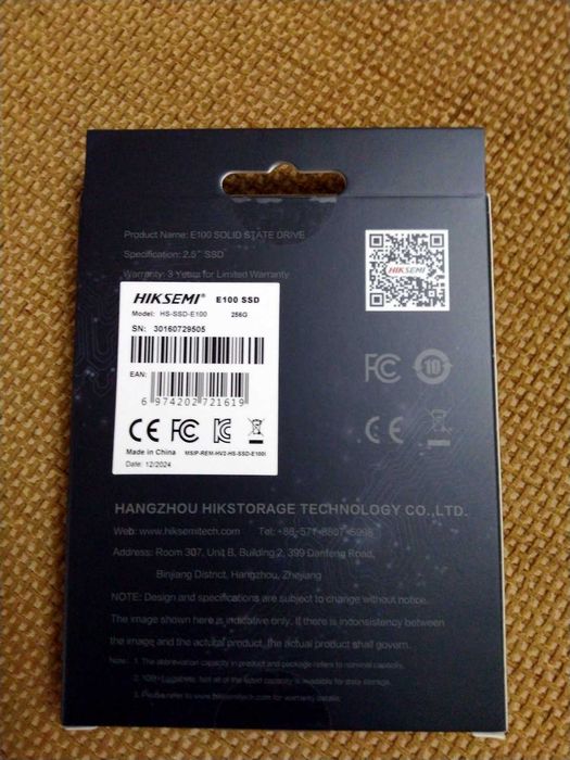 SSD 256GB Hikvision E100 nou, sigilat!