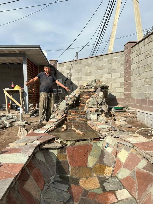 Водопады каскады пруды