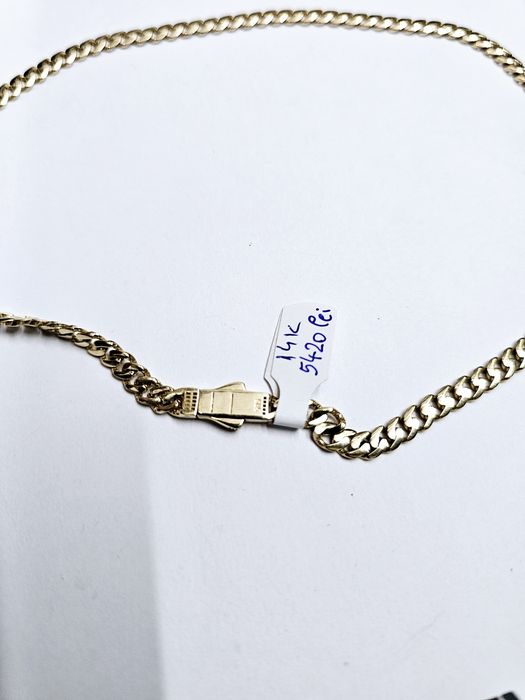 Vand lant cuban din aur 14 k 10.41 g cod 1006