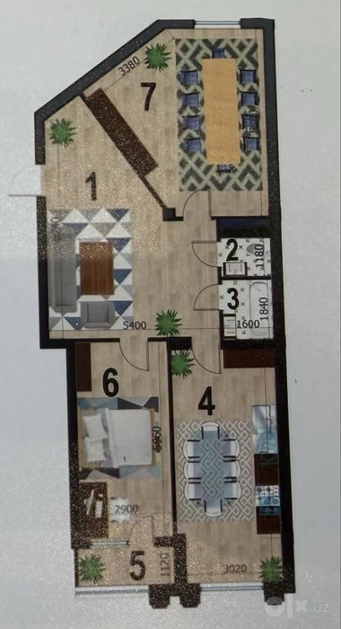 Квартира в ЖК "EVRO HOUSE" (коробка)