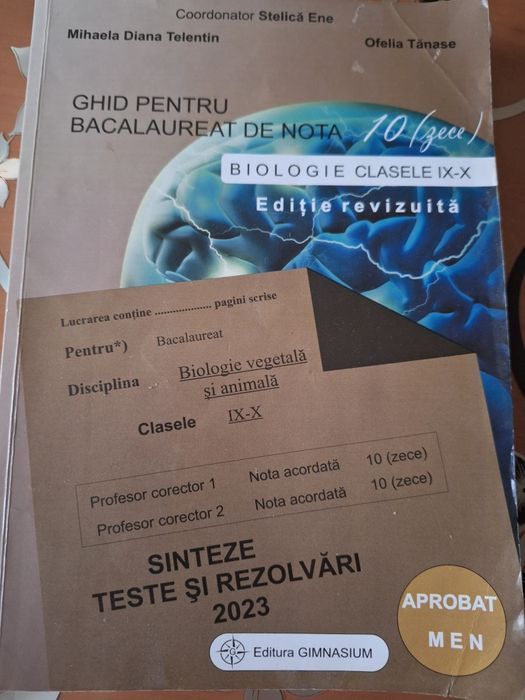 Sinteze Bacalaureat și Teste Biologie