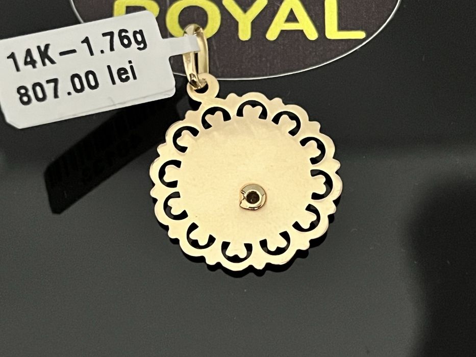 Bijuteria Royal CB : Pandantiv Nefertiti aur 14k 585  1,76 gr