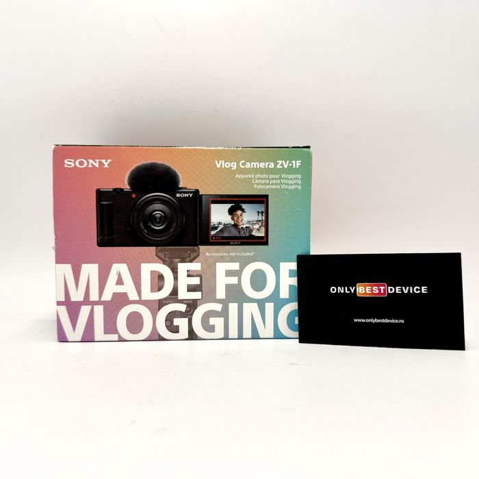 Camera video Vlogging SONY ZV-1F 4k Wi-Fi Black