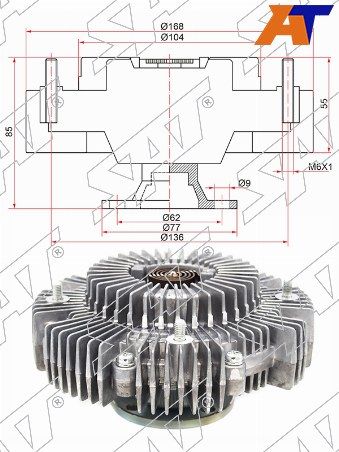 Вискомуфта Toyota 4runner