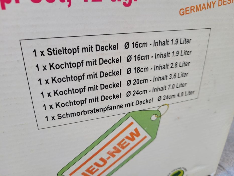 Комплект тенджери 12 части