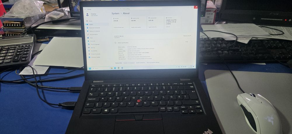 Laptop Lenovo ThinkPad L13 gen 10 i3-10110u 4GB 256GB Win 11Pro