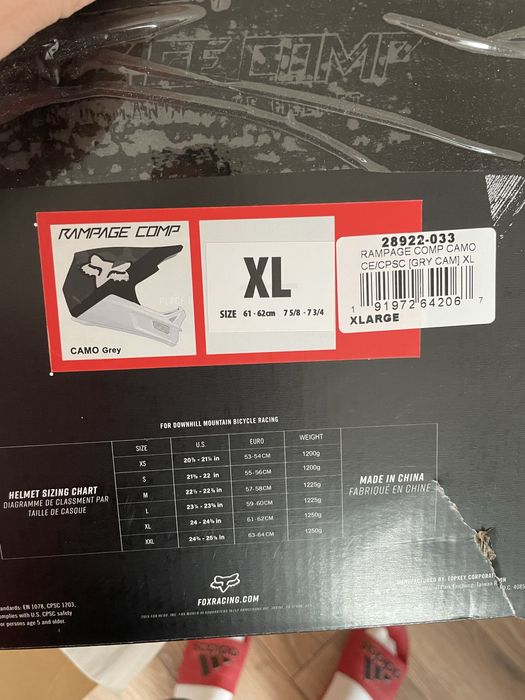 Каска Fox Rampage Comp-FullFace