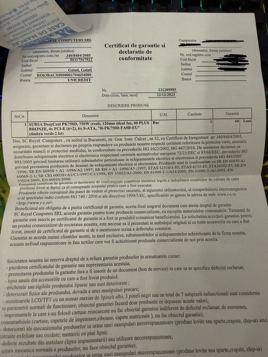 Unitate PC i7 3770 / 16GB / R9 380 4GB / SSD Samsung / Sursă 750W