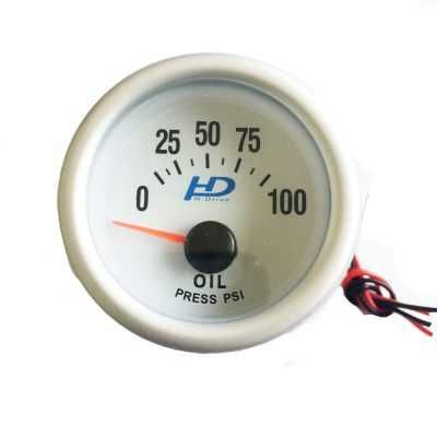 Manometru presiune ulei in psi, fond alb OR-LED7704