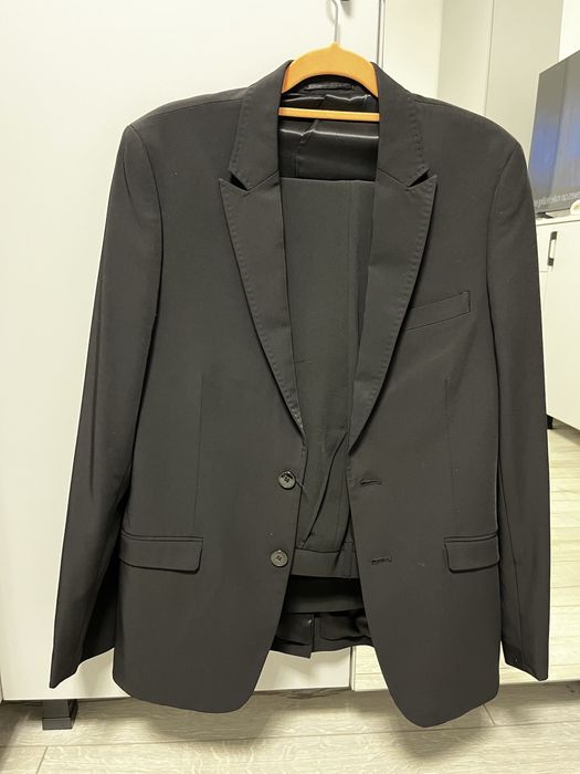 Costum negru 48, masculin (65-80kg & 165-180cm)