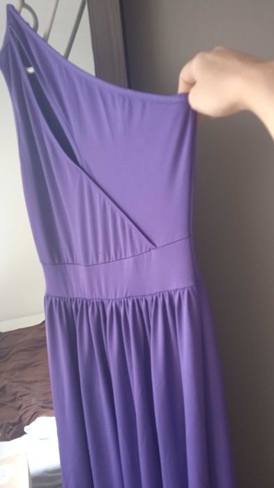 Лилава рокля размер М