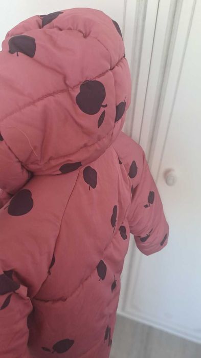 Розово ватирано зимно яке за момиче ZARA