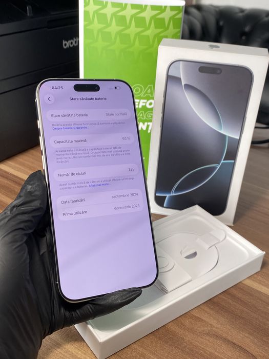 iPhone 16 Pro Max • 256 GB • White Titanium