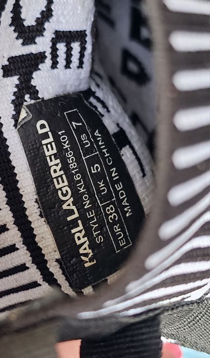 Karl Lagerfeld оригинални дамски високи сникърси 38 номер