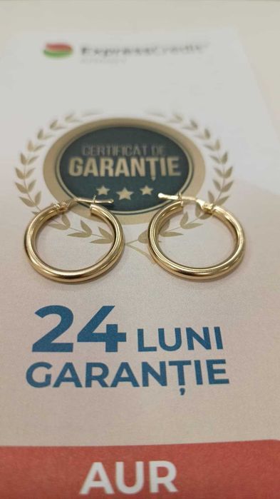 [AG24 Harlau B.45855.2] Cercei aur 14k 2.33gr - Garantie 2 ani!