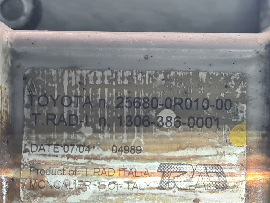 Racitor gaze, ulei, galerie admisie,calculator pompa injecție Toyota Avensis t25, 2.0 crdi