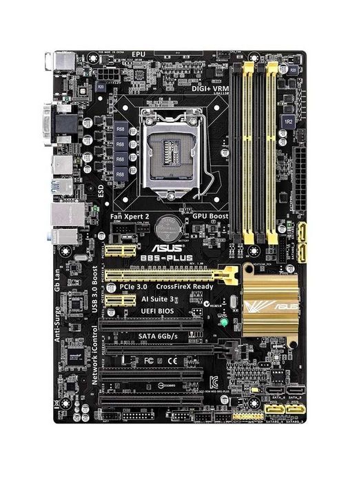 ASUS B85-PLUS DDR3 1150 soket holati ideal KOLICHESTVADA + Garantiya