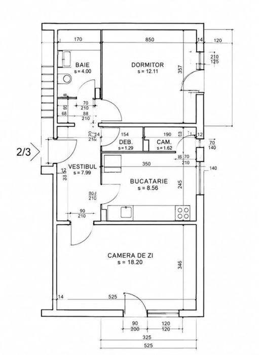 Apartament 2 camere decomandat - Tomis III/Galeriile Soveja