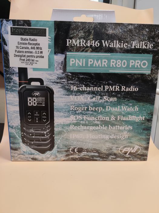 Hope Amanet P8 Statie Radio Pni PMR R80 Pro 16 canale 446mhz