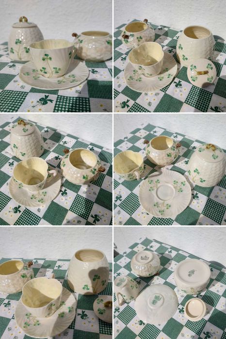 Belleek - комплекти антикварен и винтидж ирландски порцелан