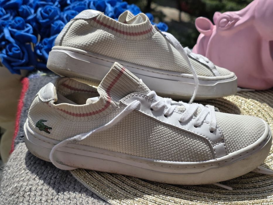 Lacoste  La Pique бели кецове N38