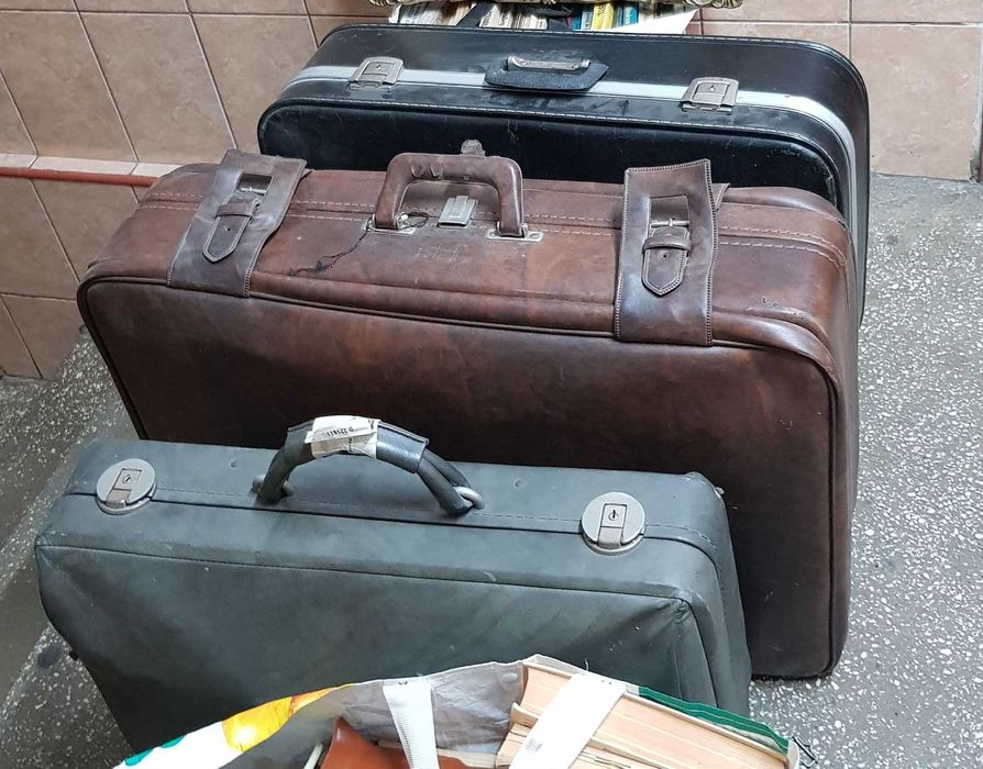 Geamantane de Calatorie Valize Vechi de Colectie Decor Vintage Retro