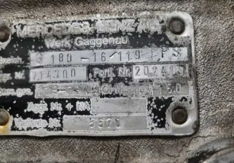 Cutie viteze G180-16/11.9 EPS Mercedes SK - Piese de schimb Mercedes