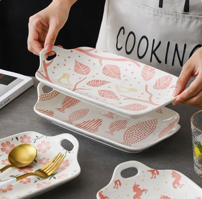 Посуда комплект "Цветочный "