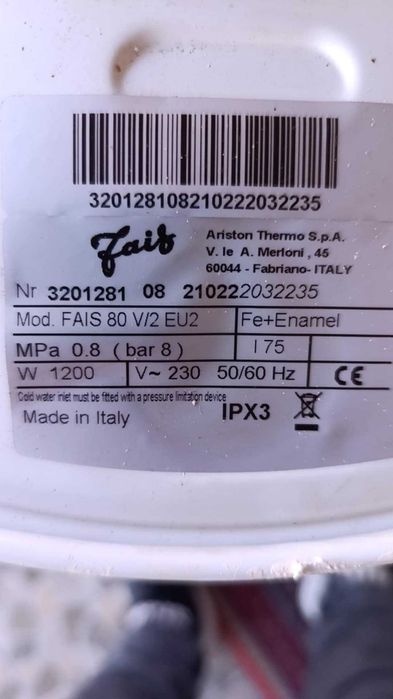 Boiler de apa electric 80l