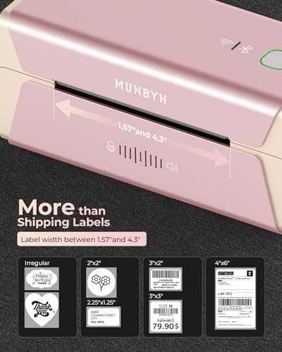 Нов Wi-Fi MUNBYN Термален Принтер 300dpi, AirPrint, Съвместимост с iOS