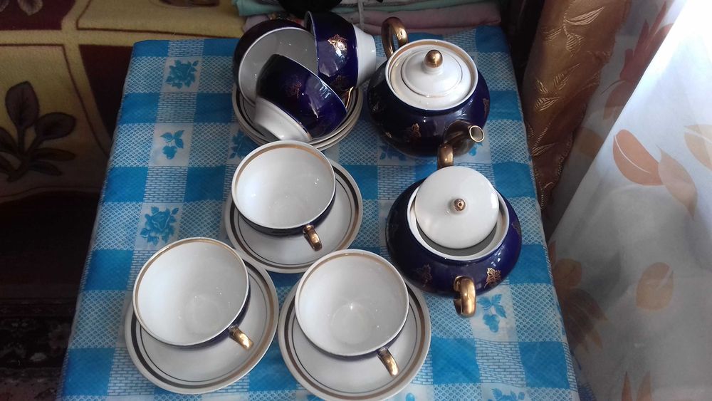 Сервиз советский Кобальт
